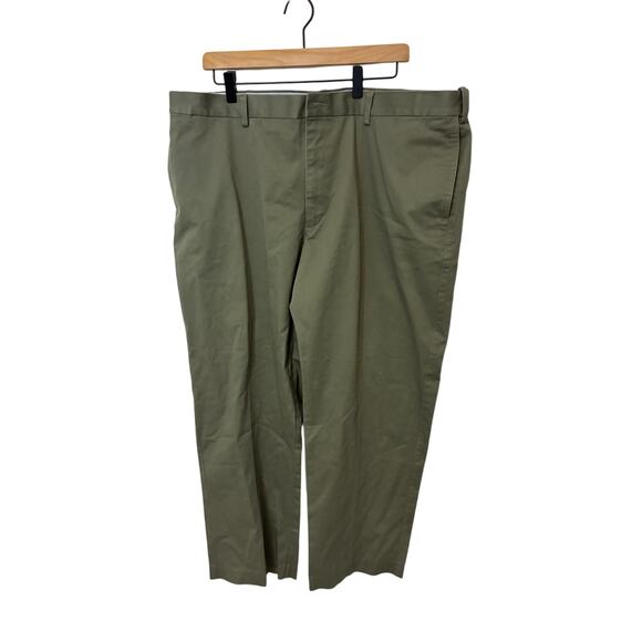 Savane Max Comfort Waistband Tailor Fit Chino Pants Holiday Dusty Olive 42W 29L - Picture 1 of 4
